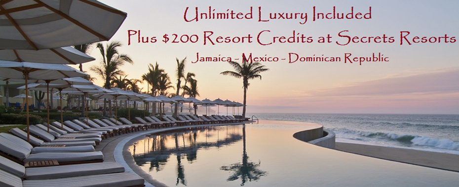 Secrets Resorts Unlimited Luxury Promo